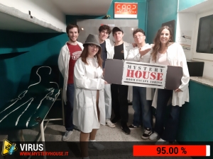 escape room mystery house torino Virus 404