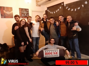 escape room mystery house torino Virus 404