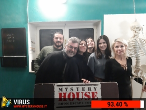 escape room mystery house torino Virus 404