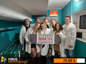 escape room mystery house torino Virus 404